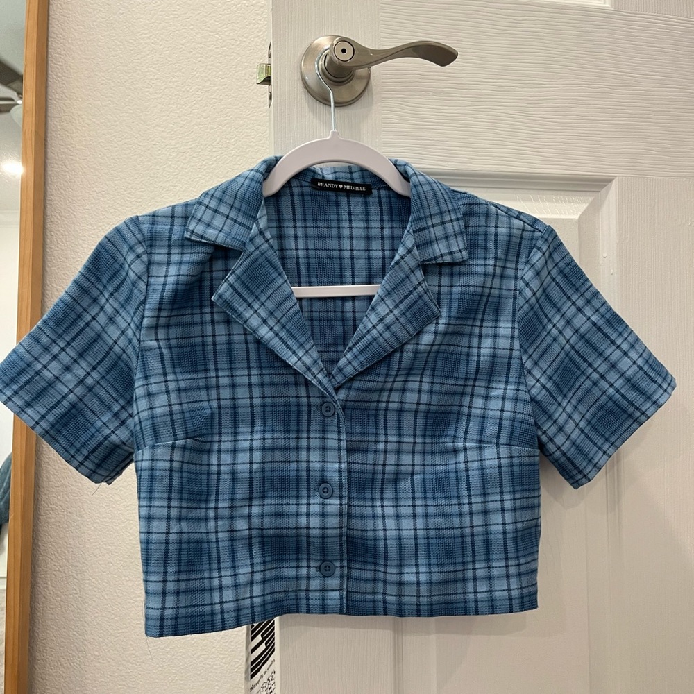 Cropped plaid brandy Melville